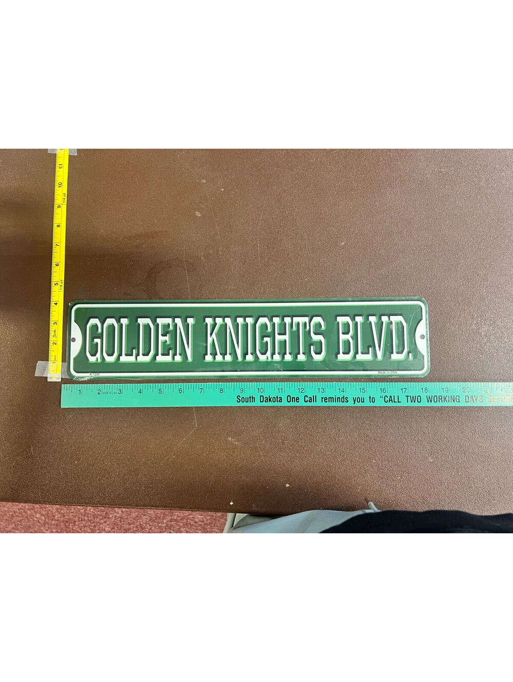 Golden Knights Blvd 4x18 Aluminum Metal Street Sign Sports Fan Decor